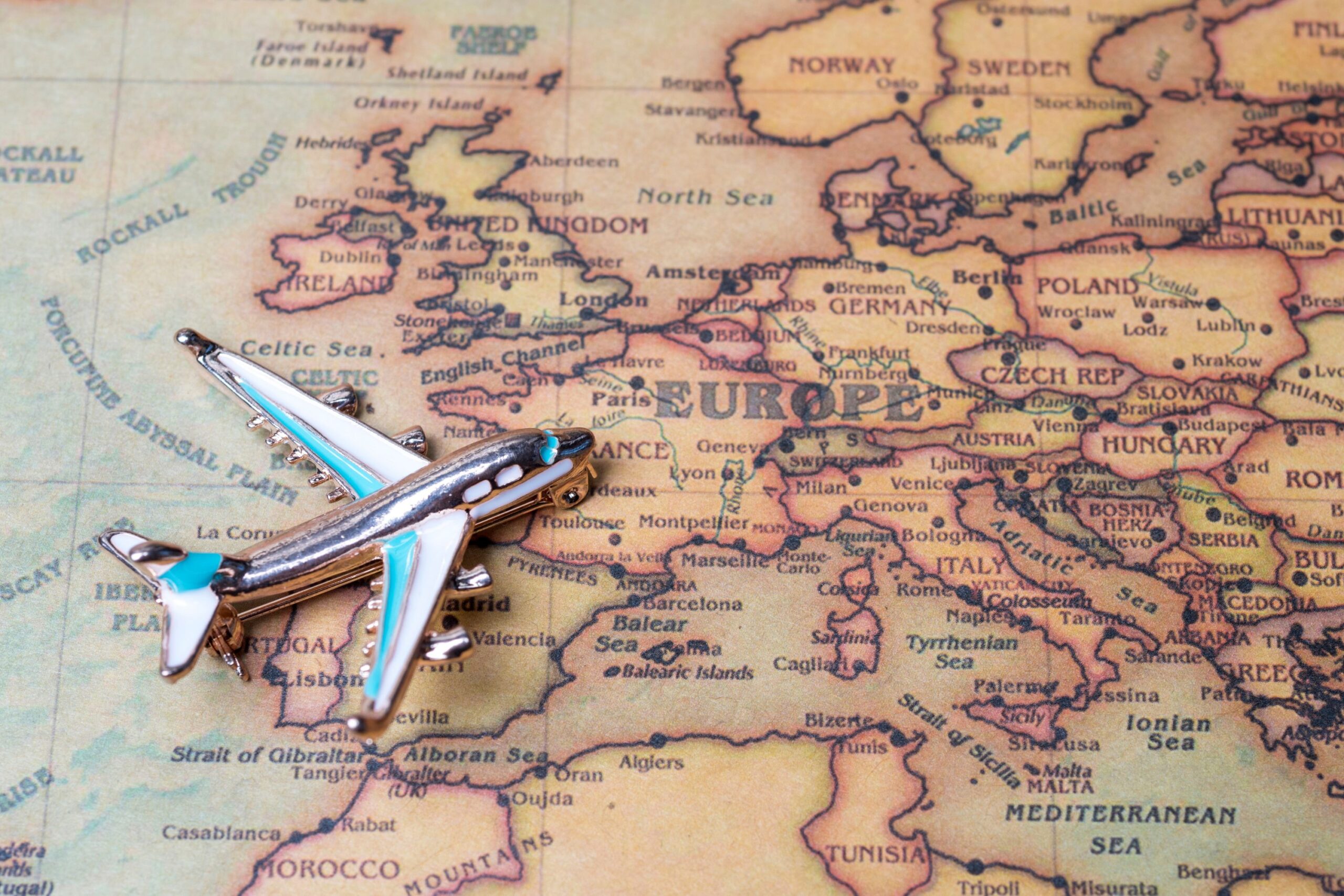 How much in advance should I book a flight within Europe