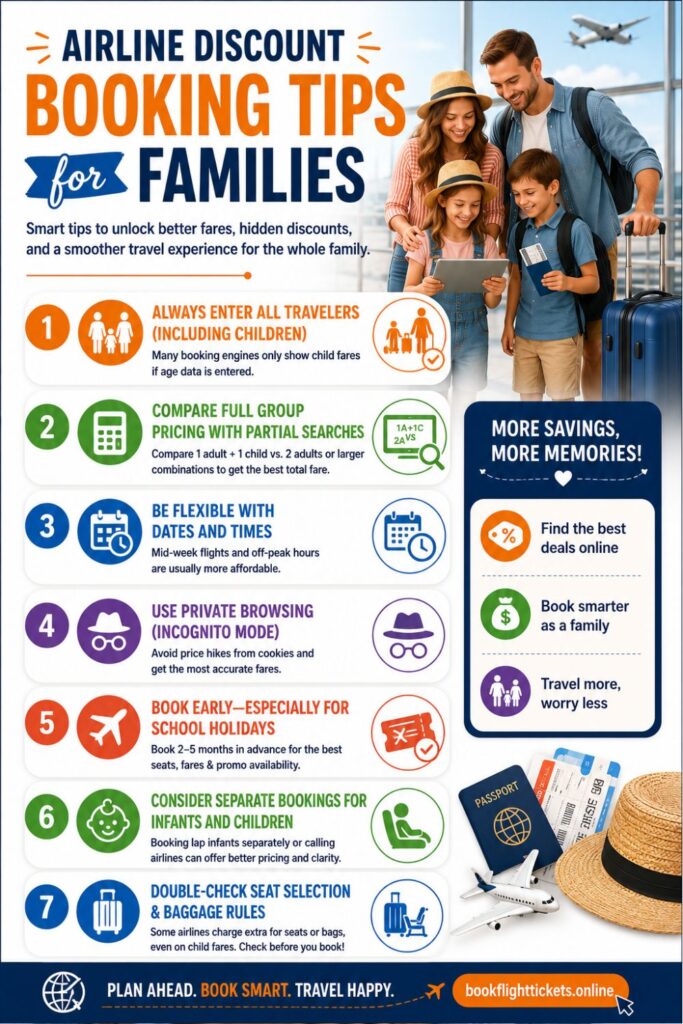 Airline Discount Booking Tips for Families